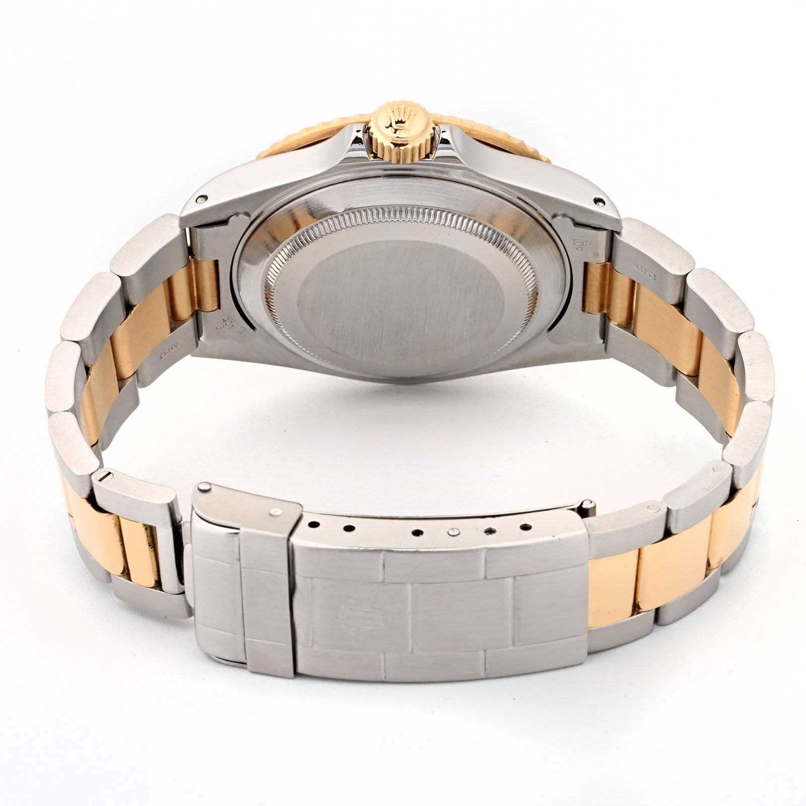 Rolex Submariner 40mm Stainless Steel And Yellow Gold Champagne Serti Dial 16613