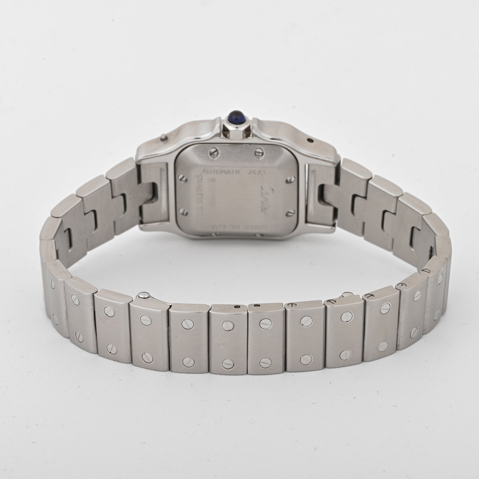 Cartier Santos Galbee Stainless Steel Silver Roman Numeral Dial W20044D6