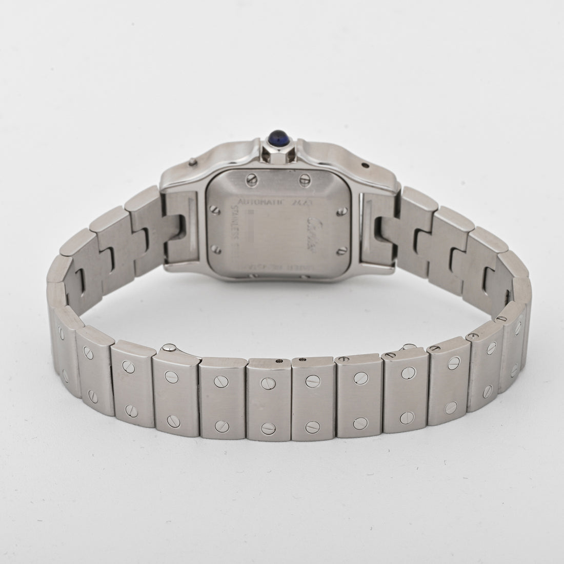 Cartier Santos Galbee Stainless Steel Silver Roman Numeral Dial W20044D6