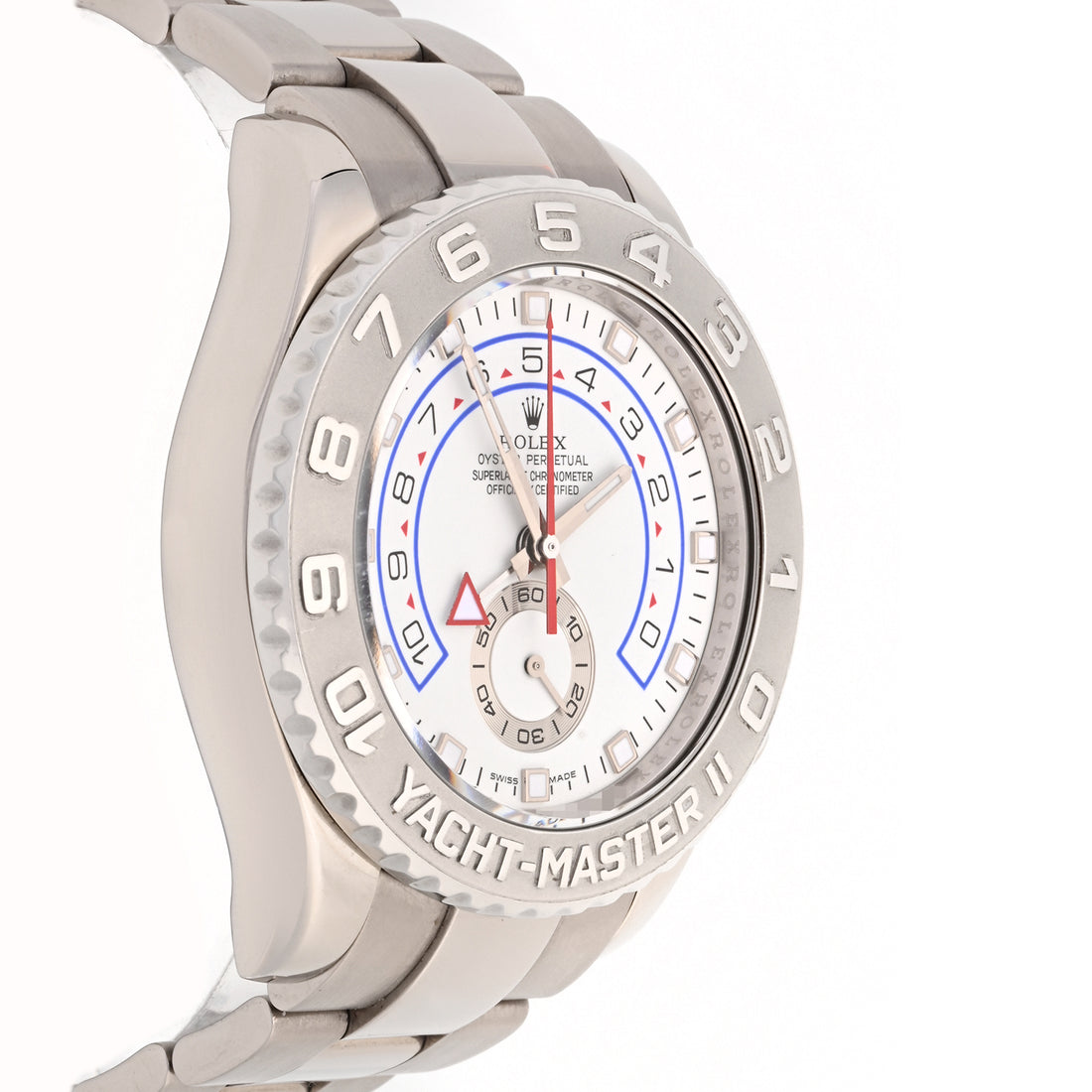 Rolex Yacht-Master II White Gold White Dial on Oyster 116689