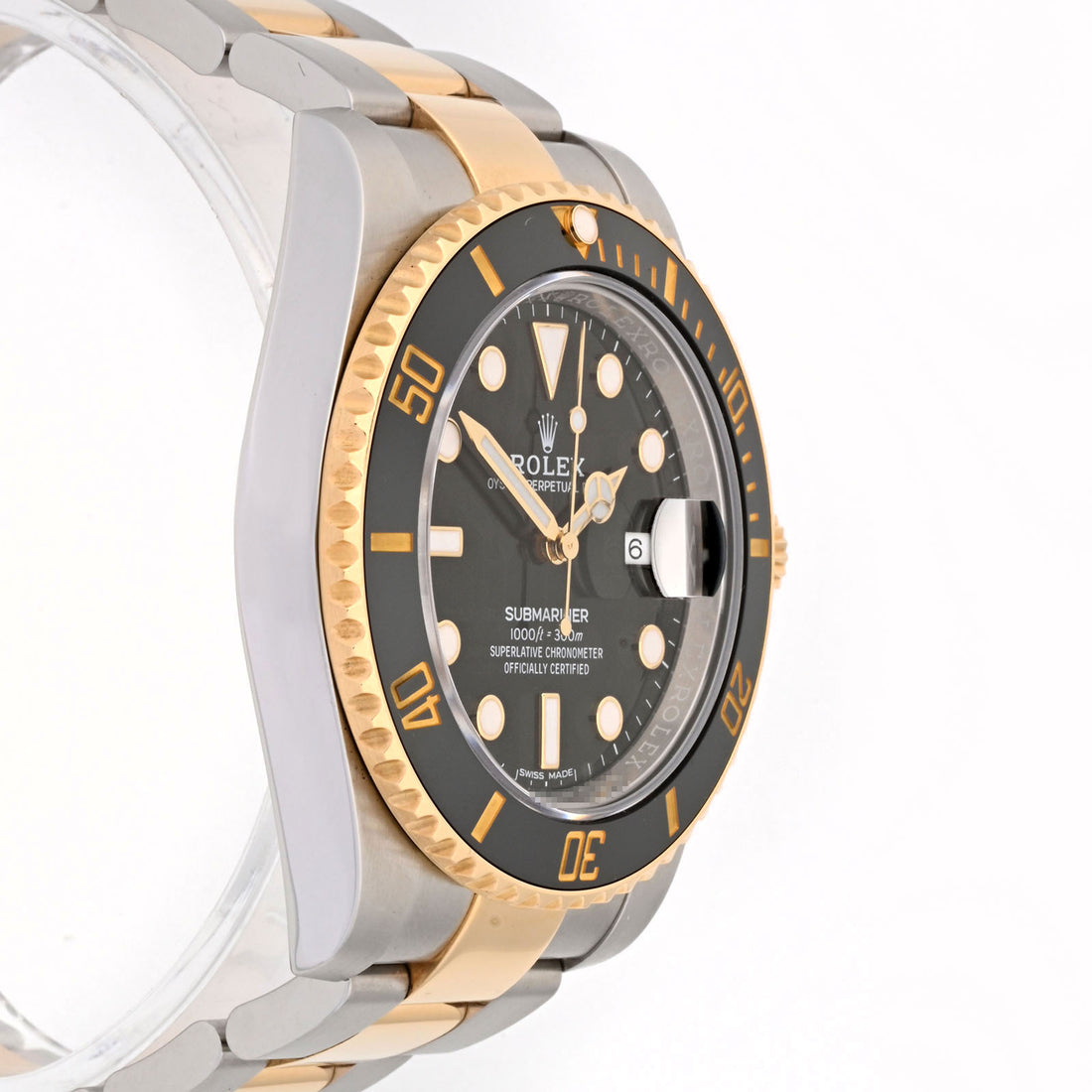 Rolex Submariner 40mm Stainless Steel and Yellow Gold Black Dial on Oyster 116613LN Card 2018