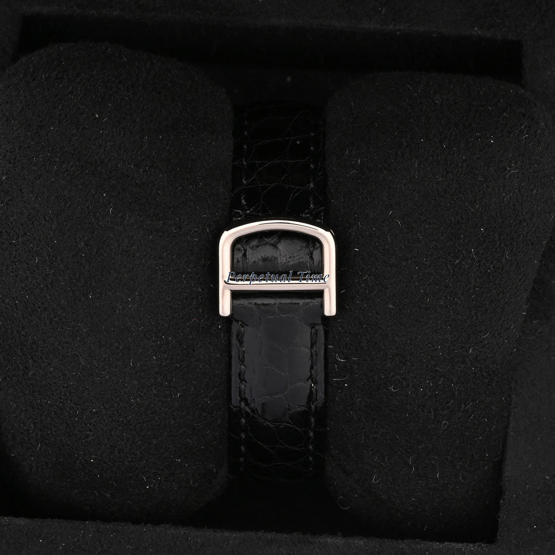 Cartier Tank Francaise Diamond Dial on Black Leather w Deployment Buckle WE102631