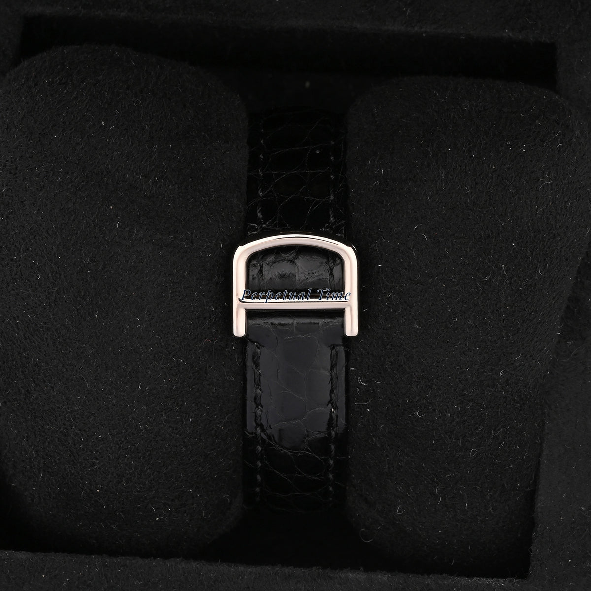 Cartier Tank Francaise Diamond Dial on Black Leather w Deployment Buckle WE102631