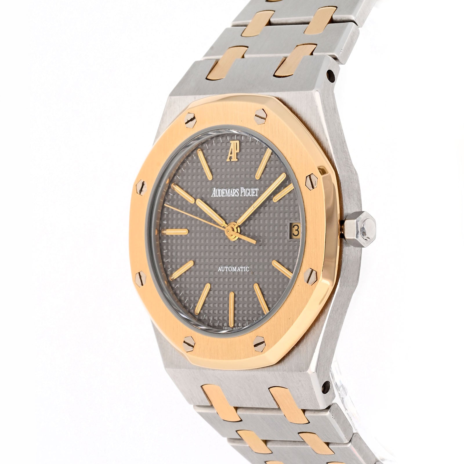 Audemars Piguet Royal Oak 36mm Automatic Gray Stick Dial on Bracelet 4100SA