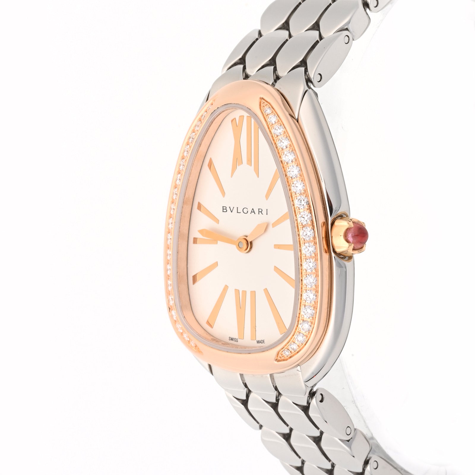 Bvlgari Serpenti Silver dial Dial on Bracelet SP33WSPGD Card