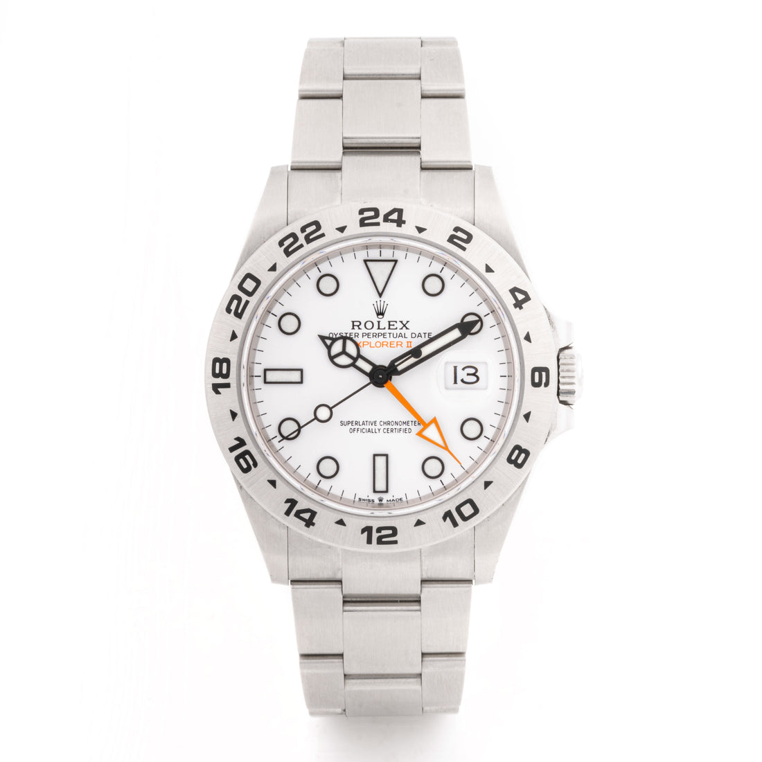 Rolex Explorer II Stainless Steel White Dial on Oyster 226570V Card 2024