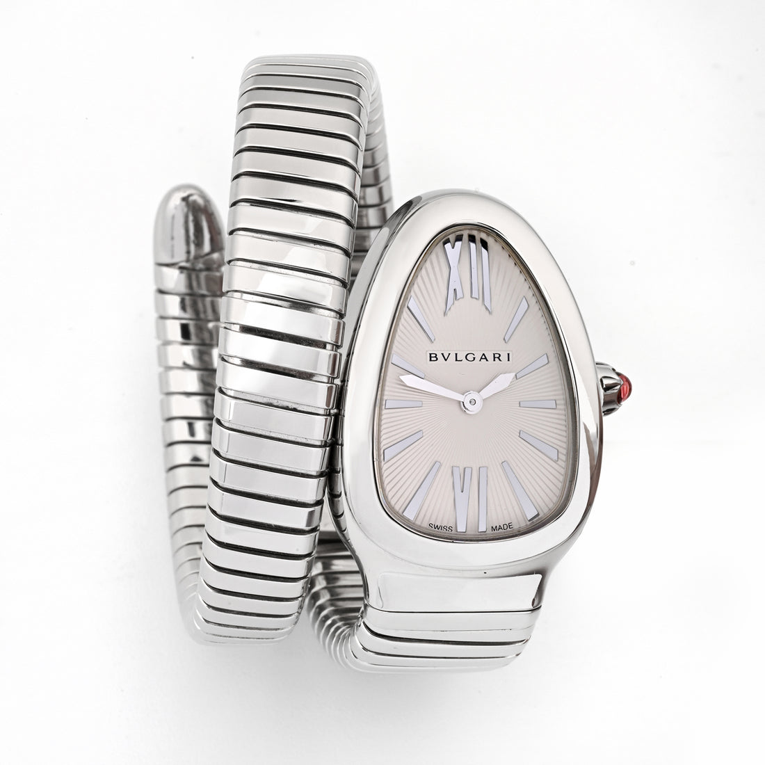 Bvlgari Serpenti Tubogas White Dial on One Wrap 102182SP35S