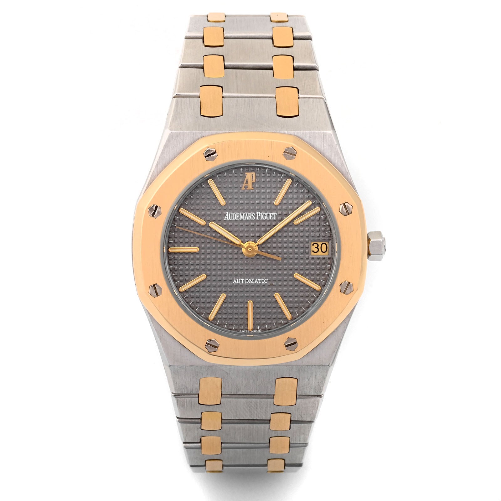 Audemars Piguet Royal Oak 36mm Automatic Gray Stick Dial on Bracelet 4100SA