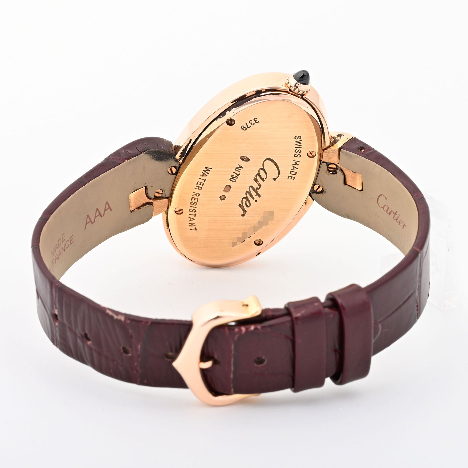 Cartier Delice Large Roman Dial on Leather Band w8100011