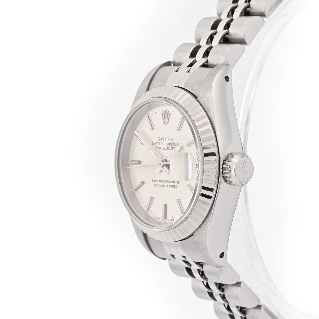 Rolex Datejust 26mm SS silver stick Dial on jubilee 69174