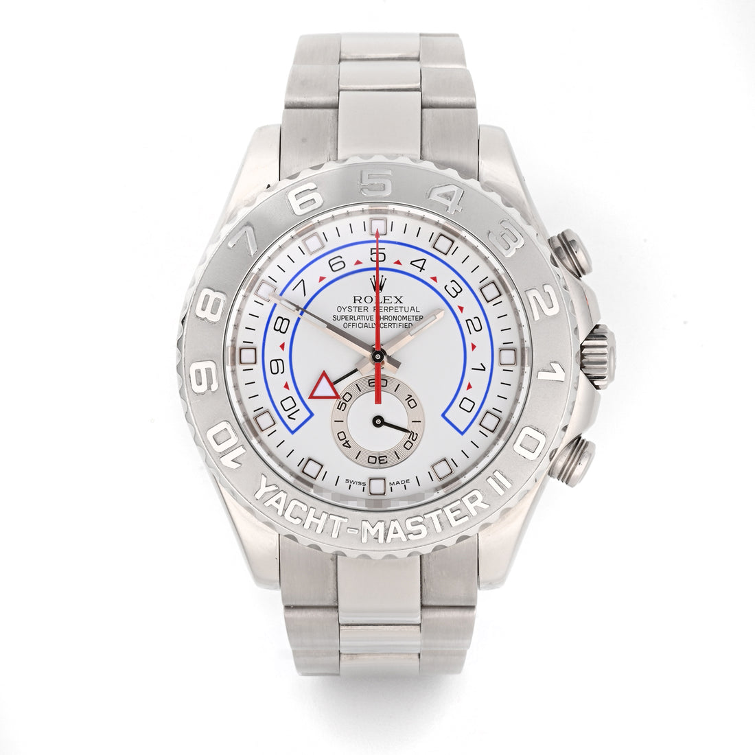 Rolex Yacht-Master II White Gold White Dial on Oyster 116689