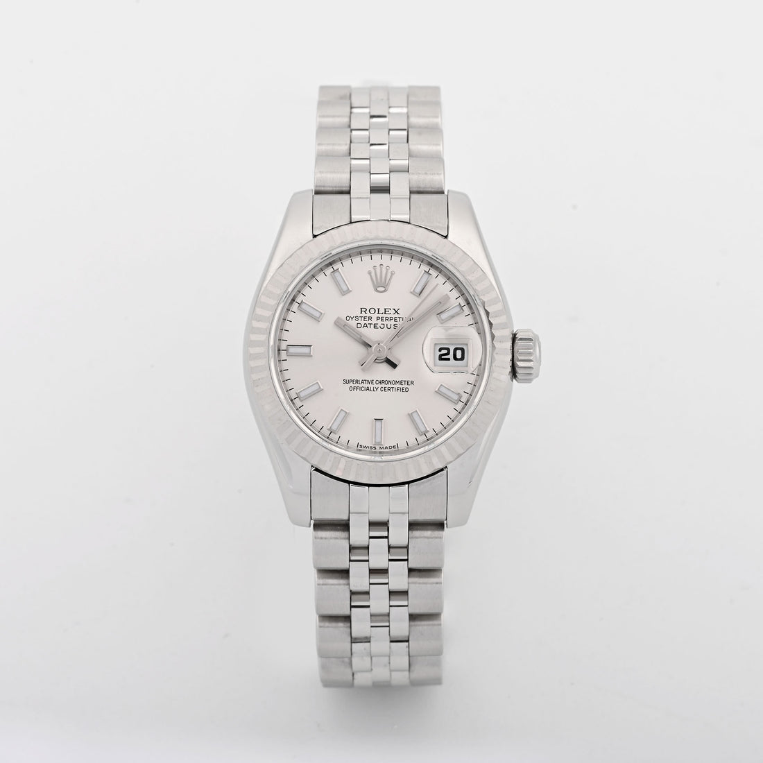 Rolex Datejust Lady Silver Stick Dial on Jubilee band 179174