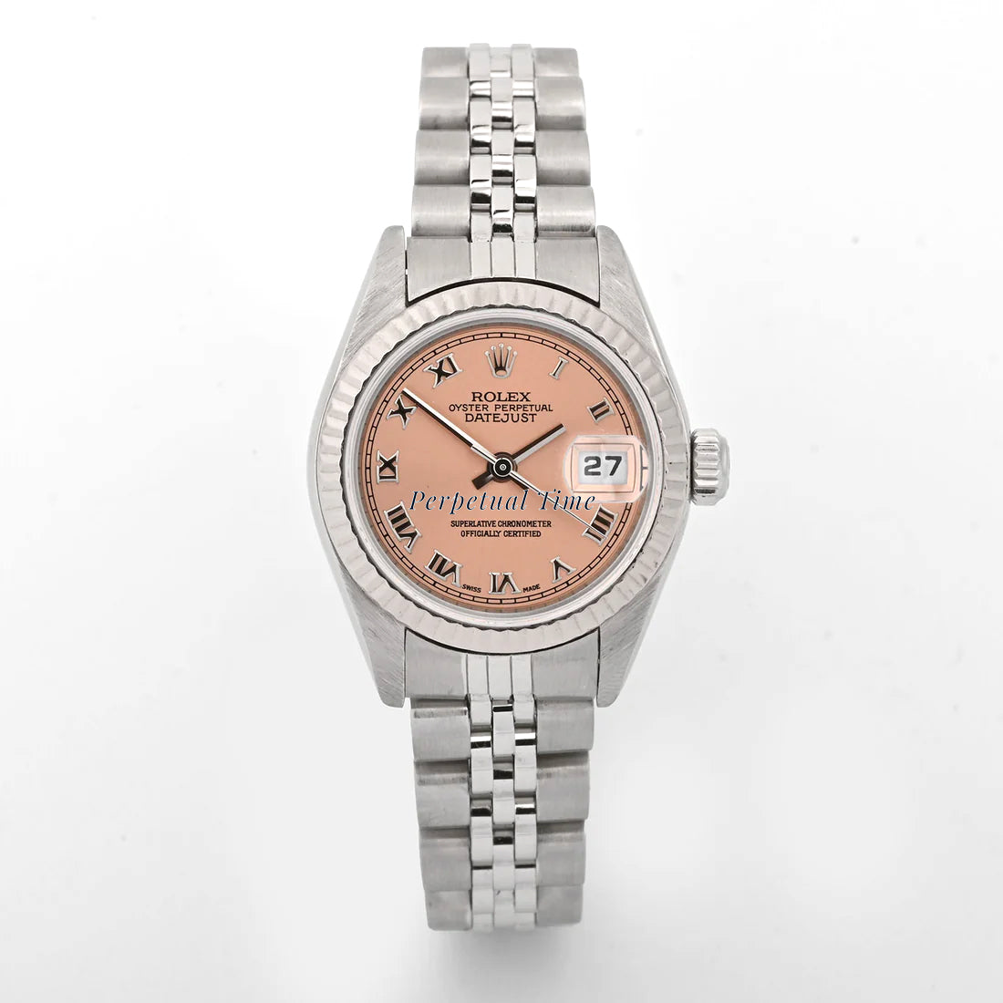 Rolex Datejust Lady Pink Roman Dial on Jubilee band 79174 Papers 2003