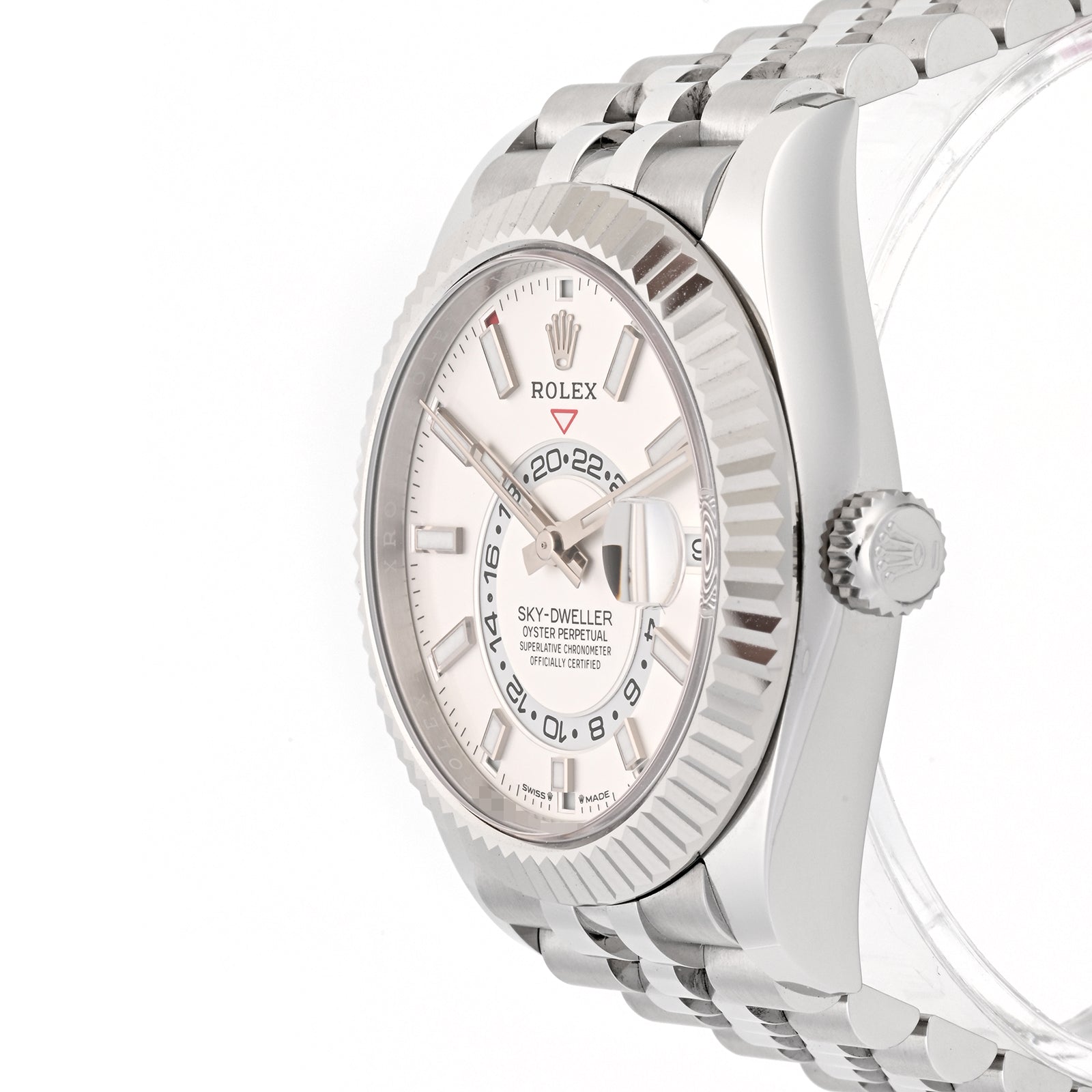 Rolex SkyDweller Stainless Steel White Dial on Jubilee 326934 Card 2023