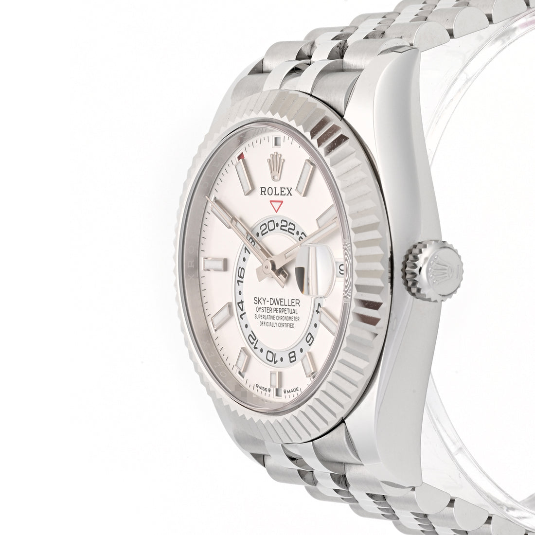 Rolex SkyDweller Stainless Steel White Dial on Jubilee 326934 Card 2023