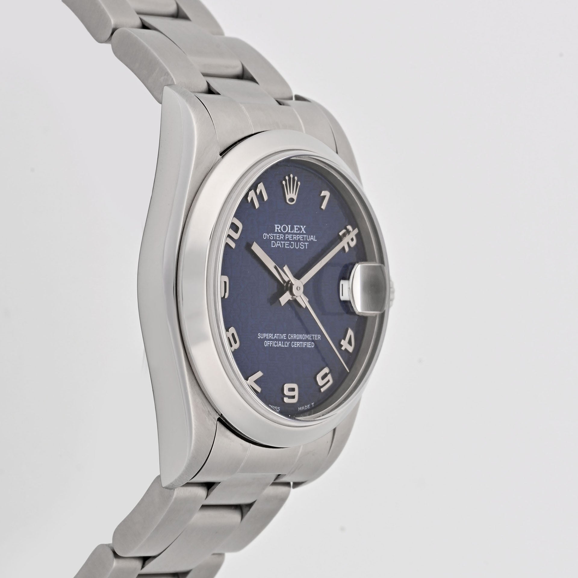 Rolex Datejust 31mm blue computer arabic Dial on oyster band 68240 Papers 1998