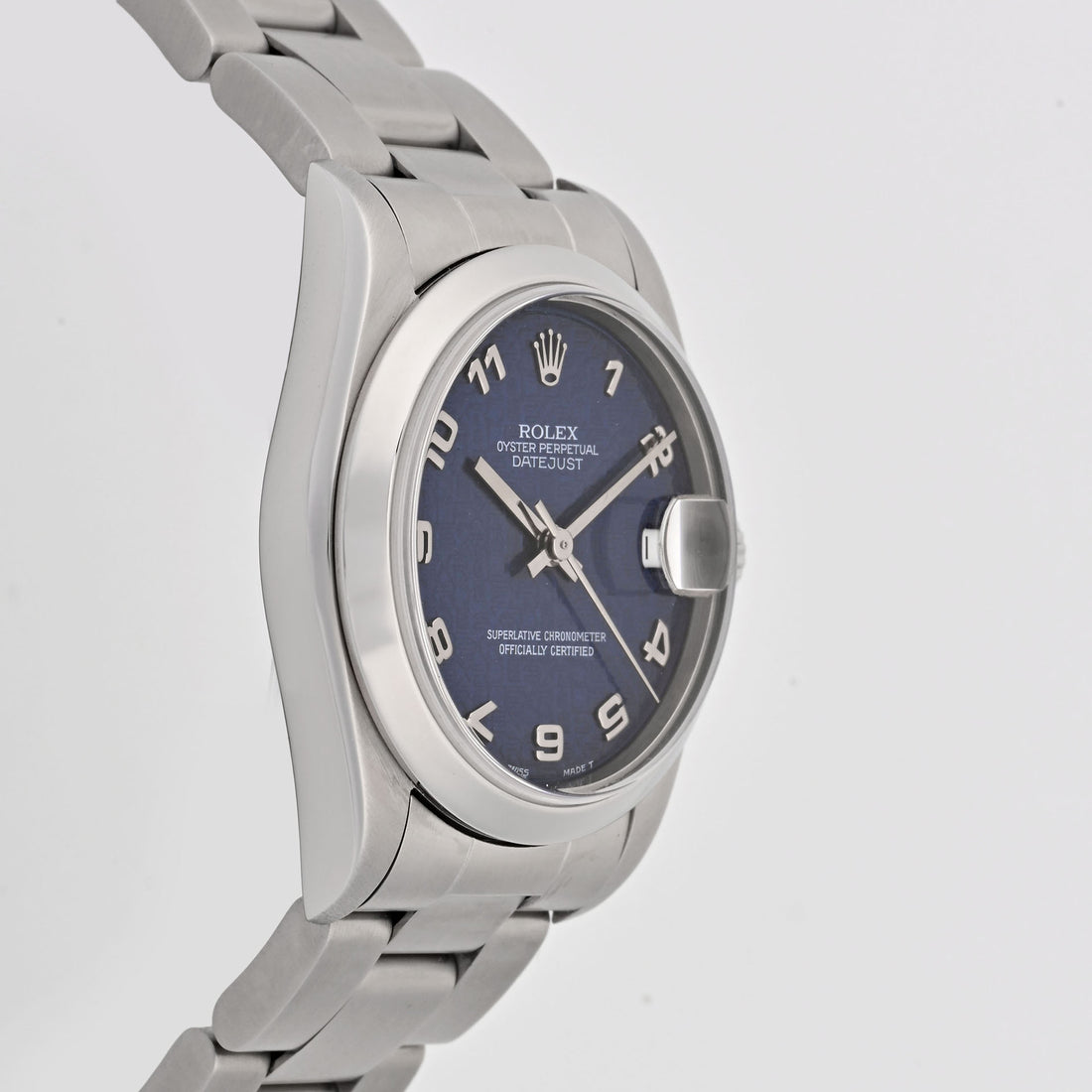 Rolex Datejust 31mm blue computer arabic Dial on oyster band 68240 Papers 1998