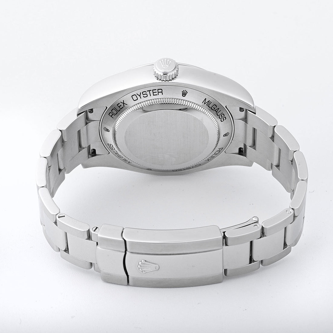 Rolex Milgauss Stainless Steel Black Dial on Oyster 116400