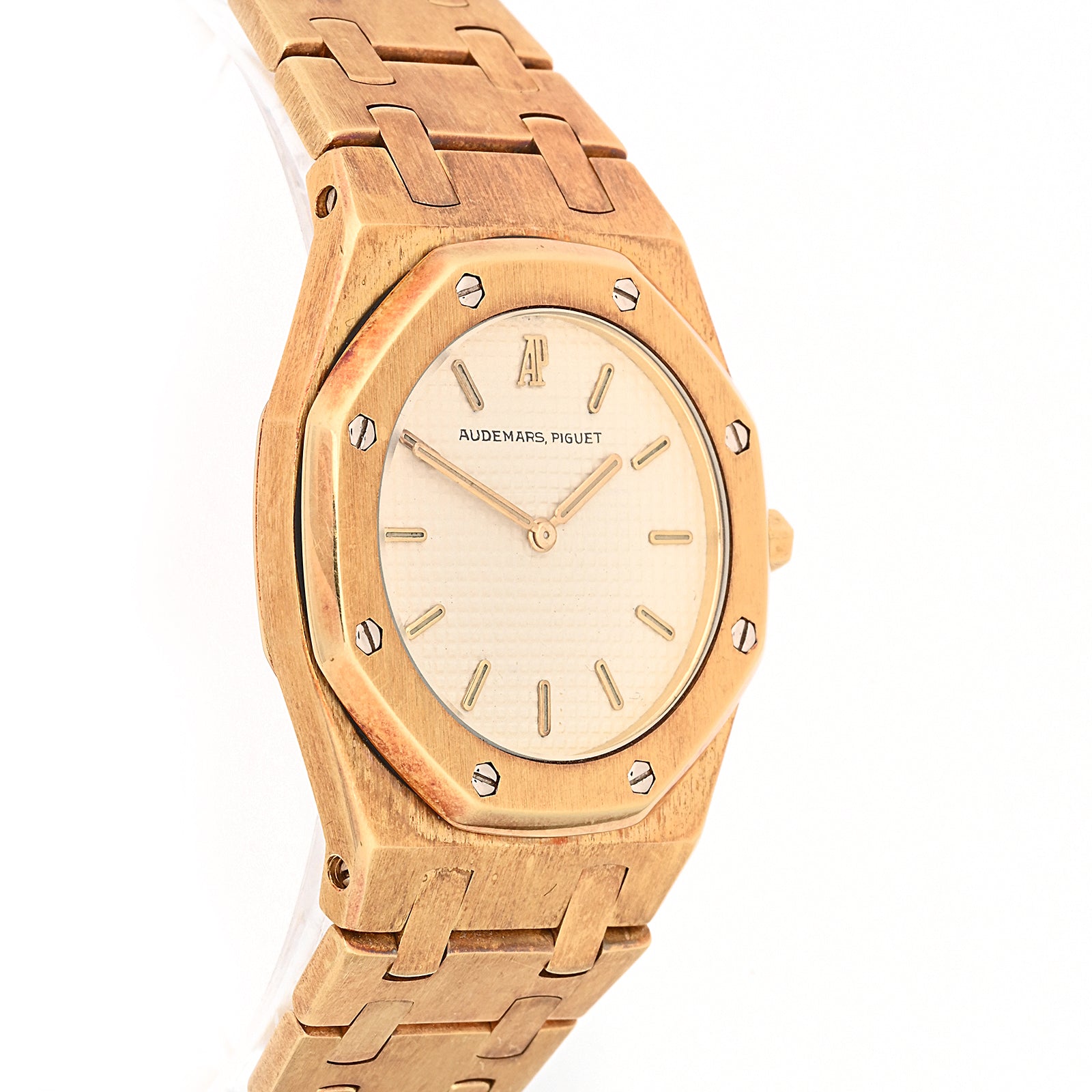 Audemars Piguet Royal Oak Yellow Gold Quartz Cream Dial on Bracelet 6008BA