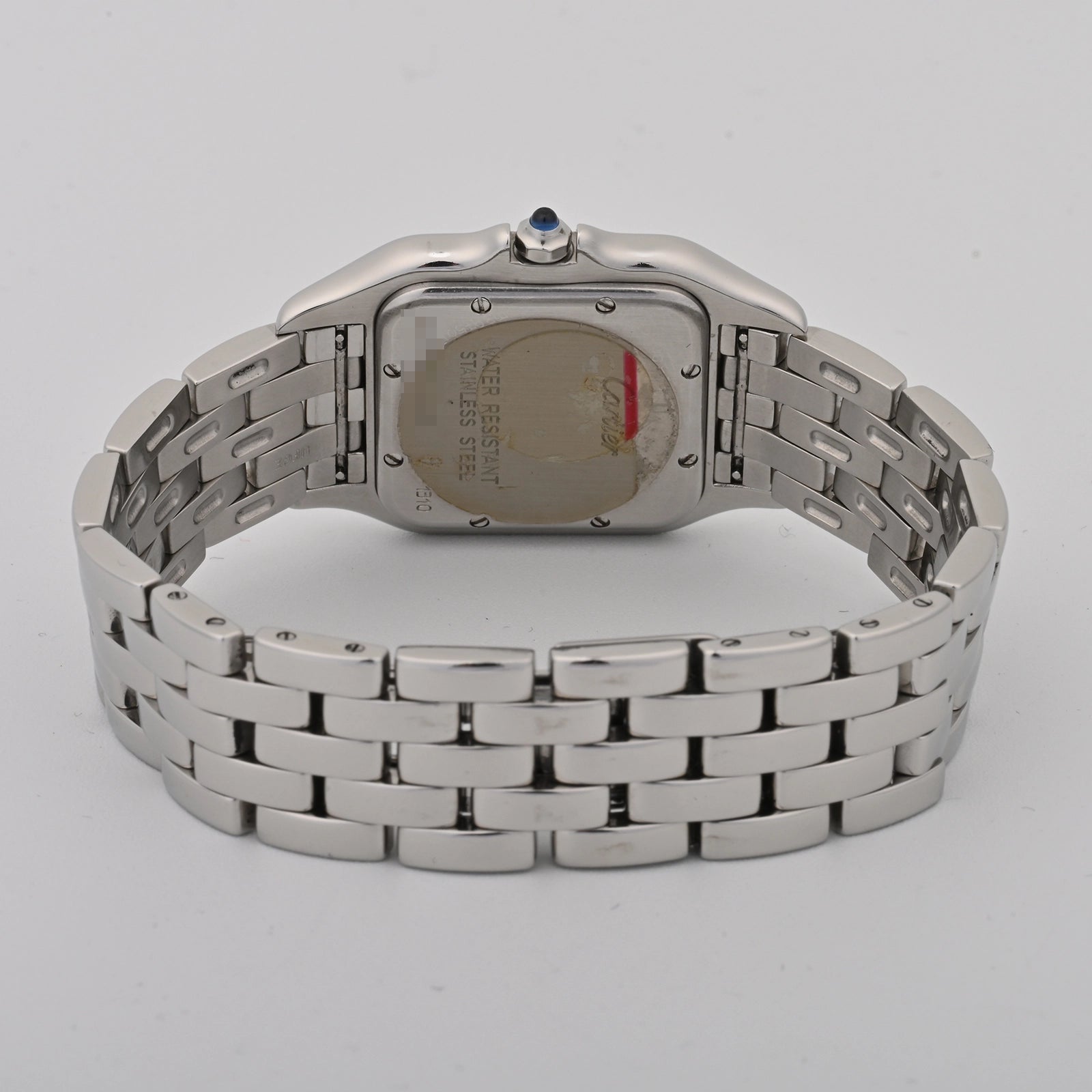 Cartier Panthere Stainless Steel Mid Size White Roman Dial on Steel W25054P5