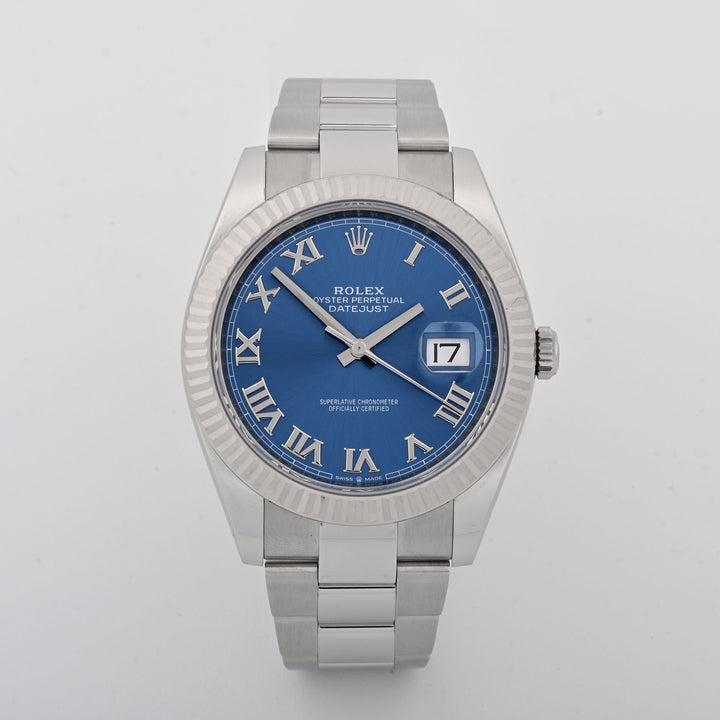 Rolex Datejust 41 Blue Roman Dial on Oyster band 126334 Card 2020