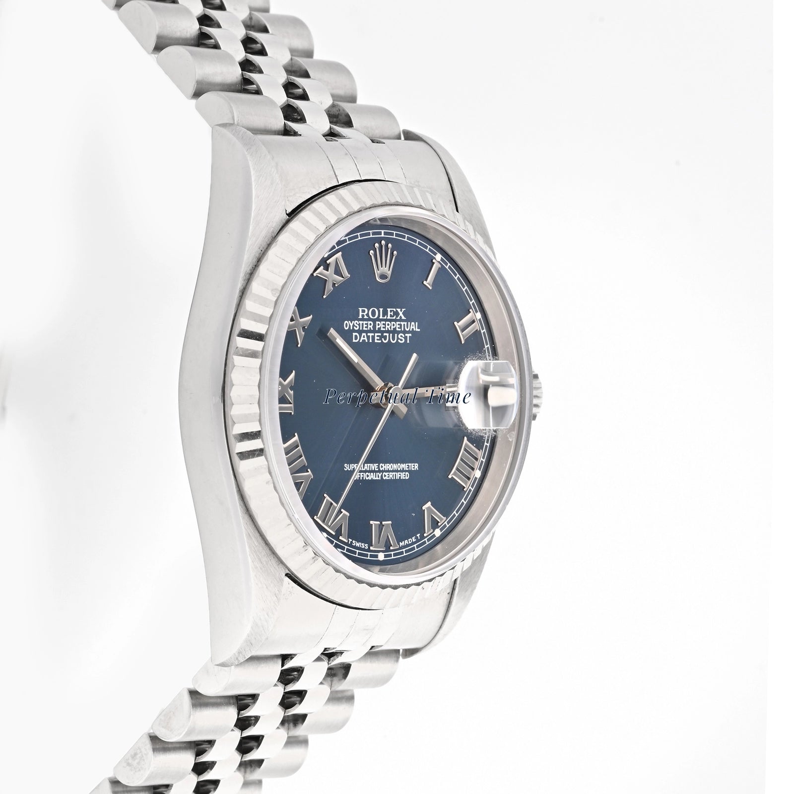 Rolex Datejust 36 Blue roman Dial on Jubilee 16234 Papers 1995