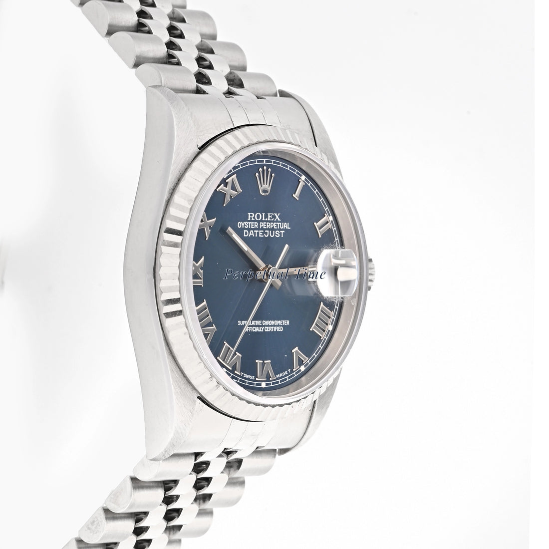 Rolex Datejust 36 Blue roman Dial on Jubilee 16234 Papers 1995