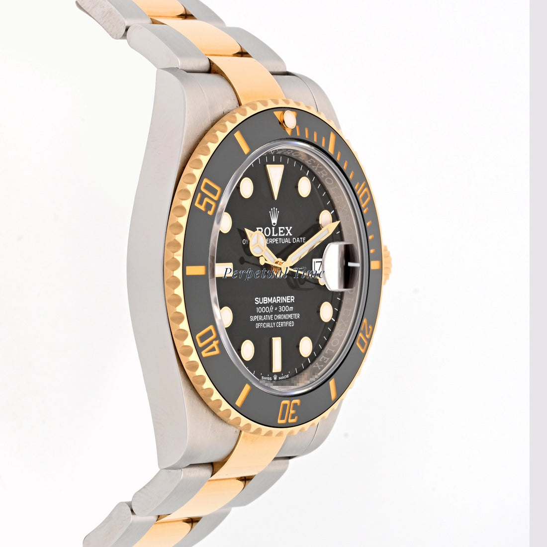 Rolex Submariner 41mm Two Tone Black Dial on Oyster 126613LN Card 2021