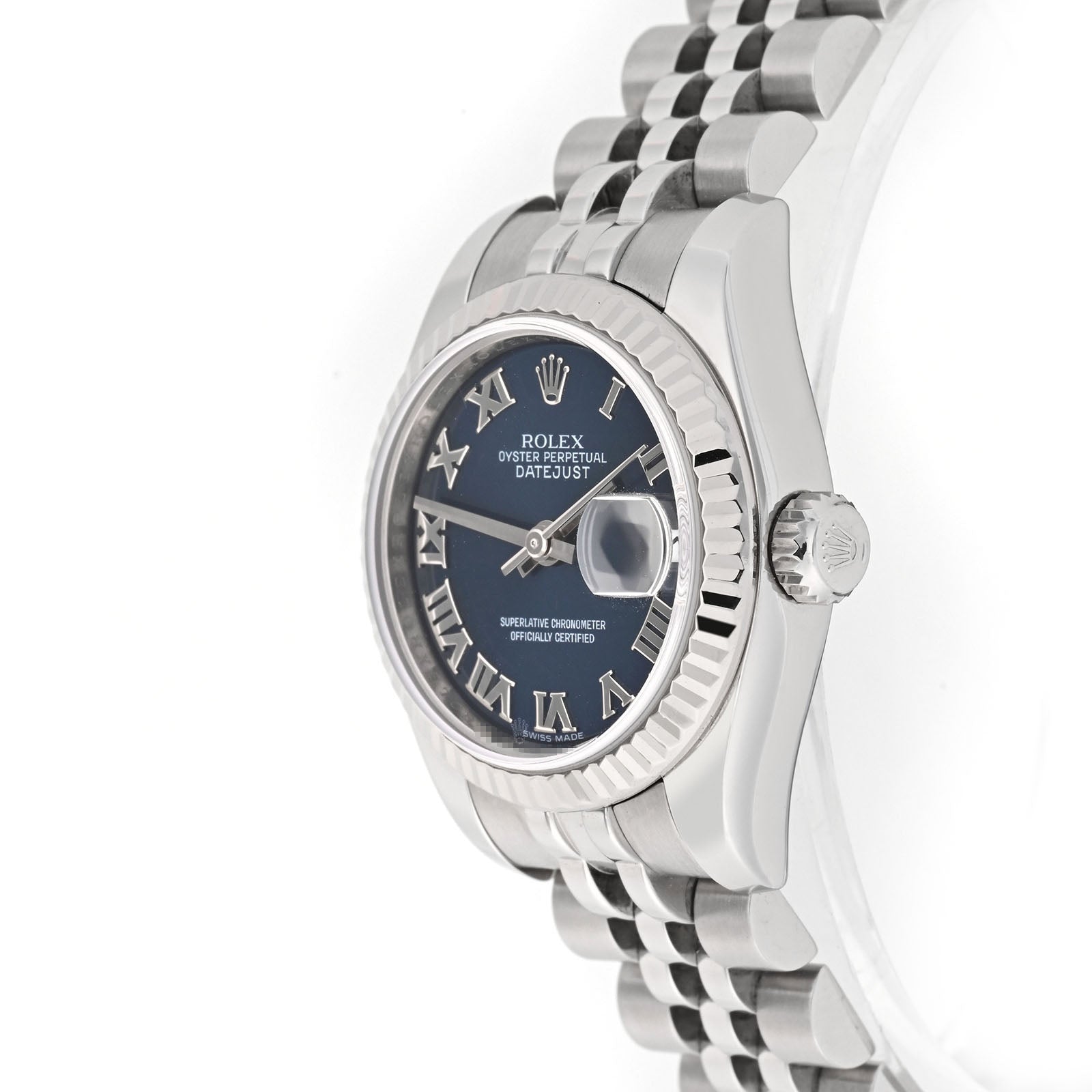 Rolex Datejust Lady Stainless Steel Blue Roman Dial on Jubilee 179174