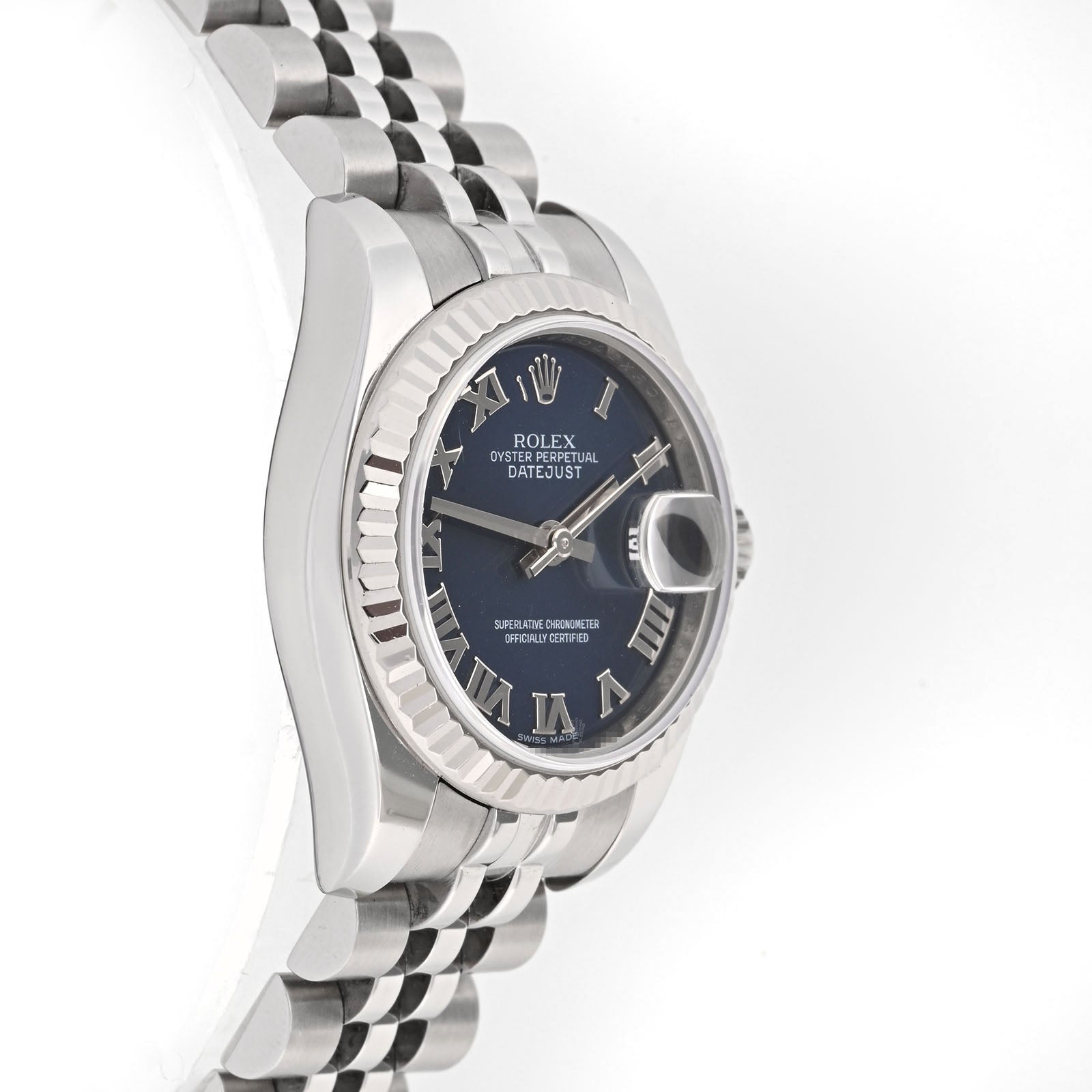 Rolex Datejust Lady Stainless Steel Blue Roman Dial on Jubilee 179174