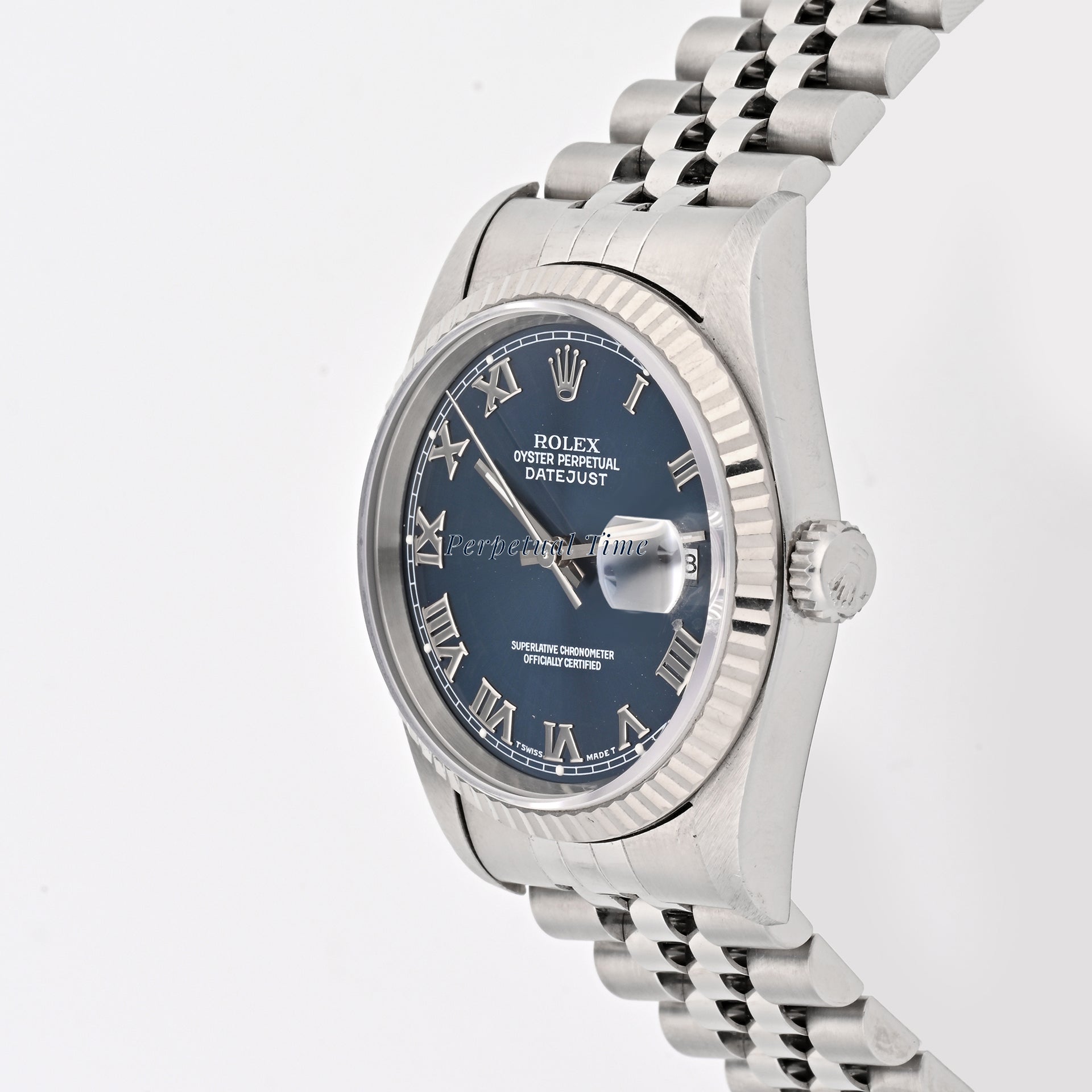 Rolex Datejust 36 Blue roman Dial on Jubilee band 16234 Papers 1995