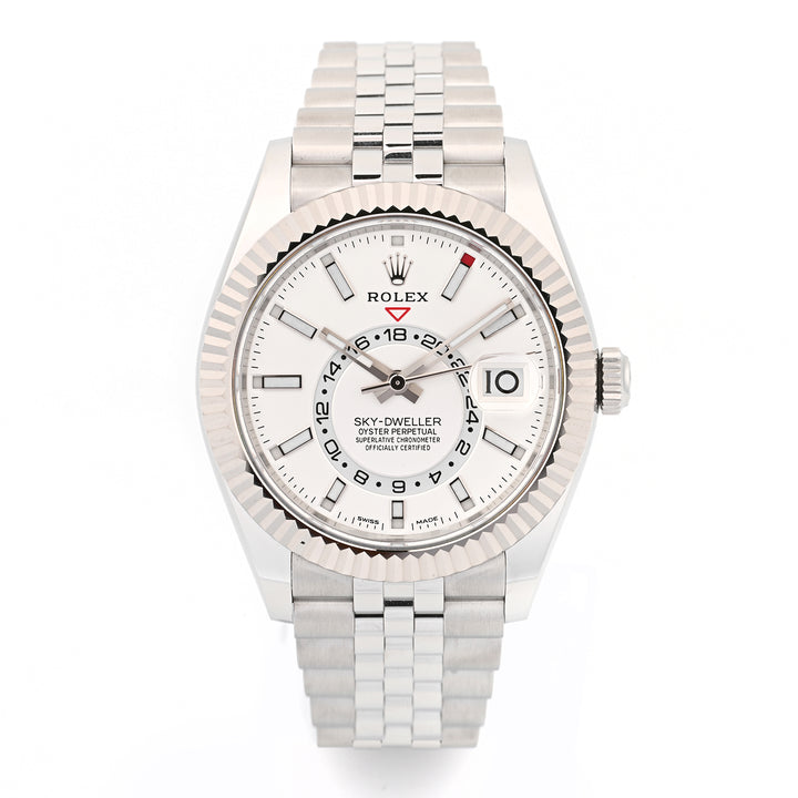 Rolex SkyDweller White Dial on Jubilee 326934 Card 2023