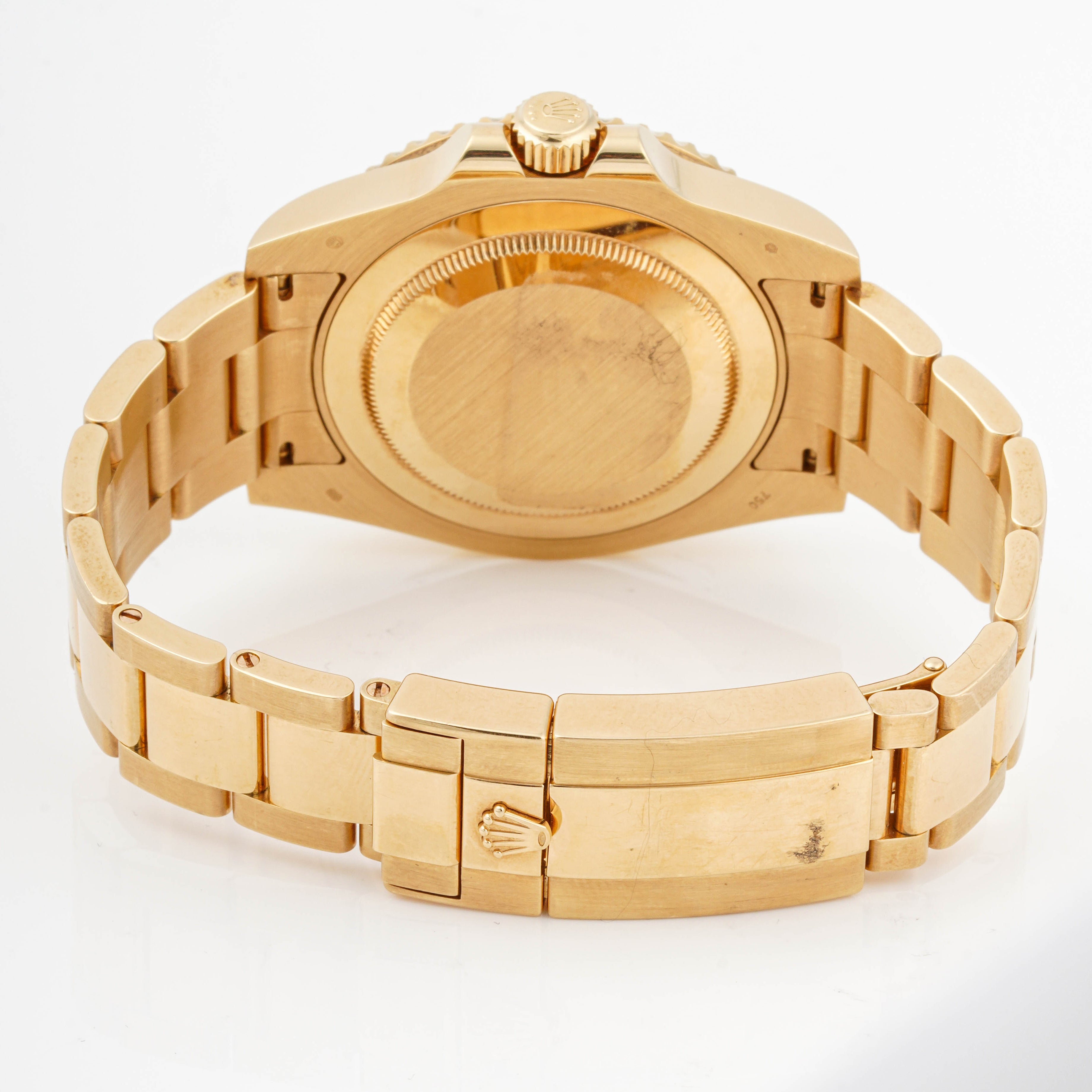 Rolex GMT-Master II Yellow Gold Green Dial on Oyster 116718LN Card 2016