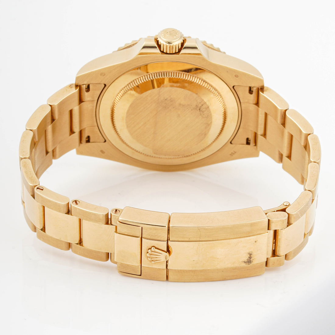 Rolex GMT-Master II Yellow Gold Green Dial on Oyster 116718LN Card 2016