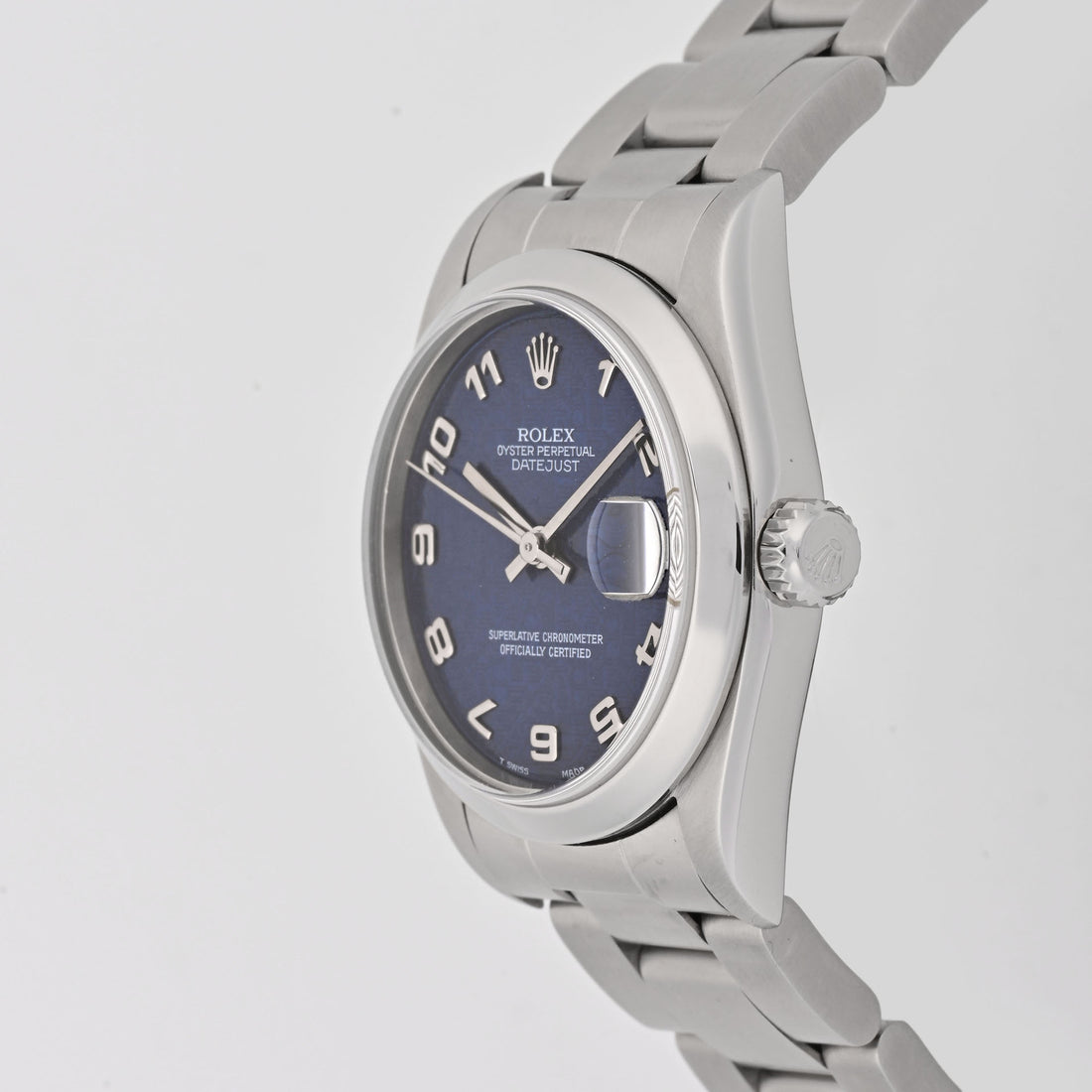 Rolex Datejust 31mm blue computer arabic Dial on oyster band 68240 Papers 1998