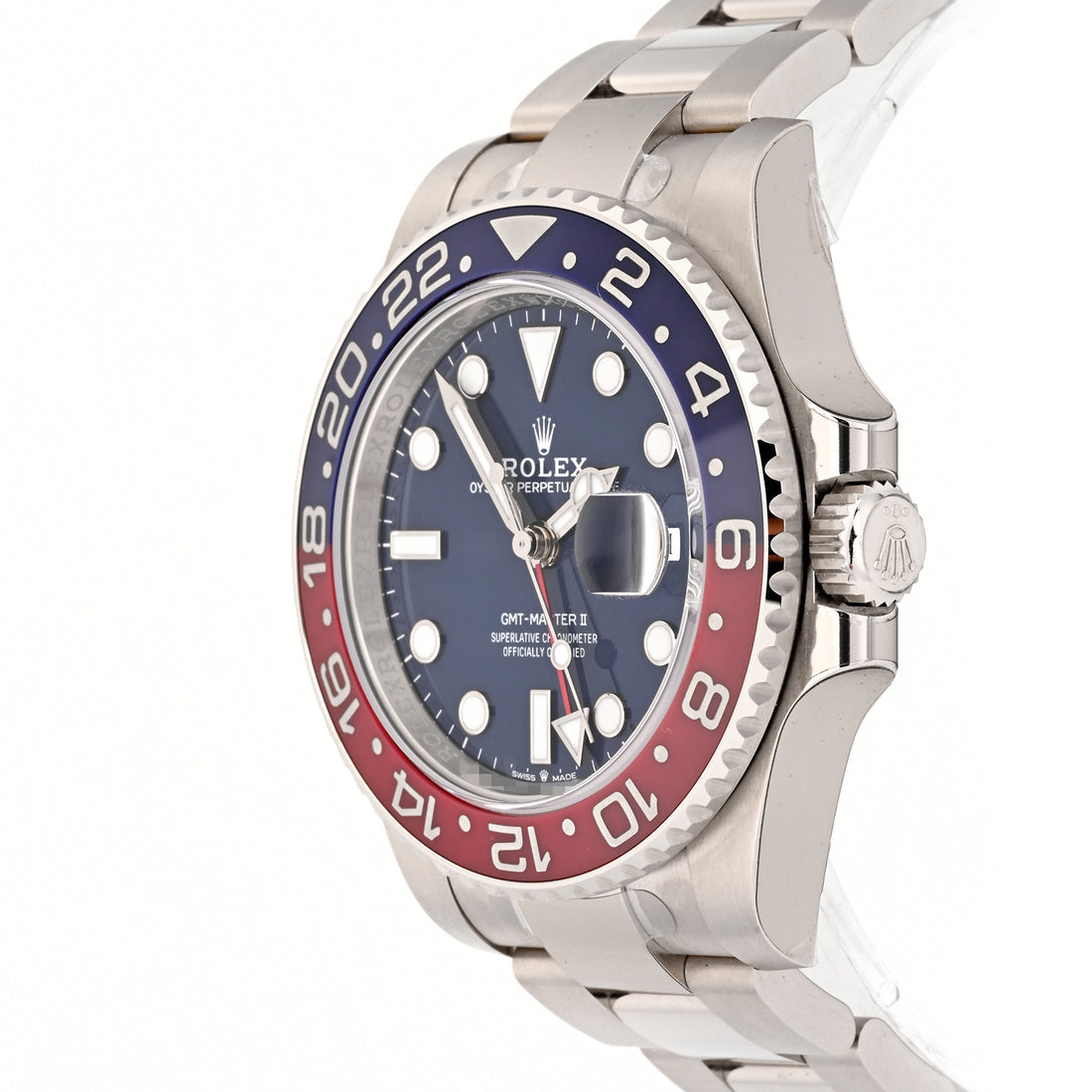 Rolex GMT-Master II Pepsi White Gold Blue Dial on Oyster 126719BLRO Card 2025