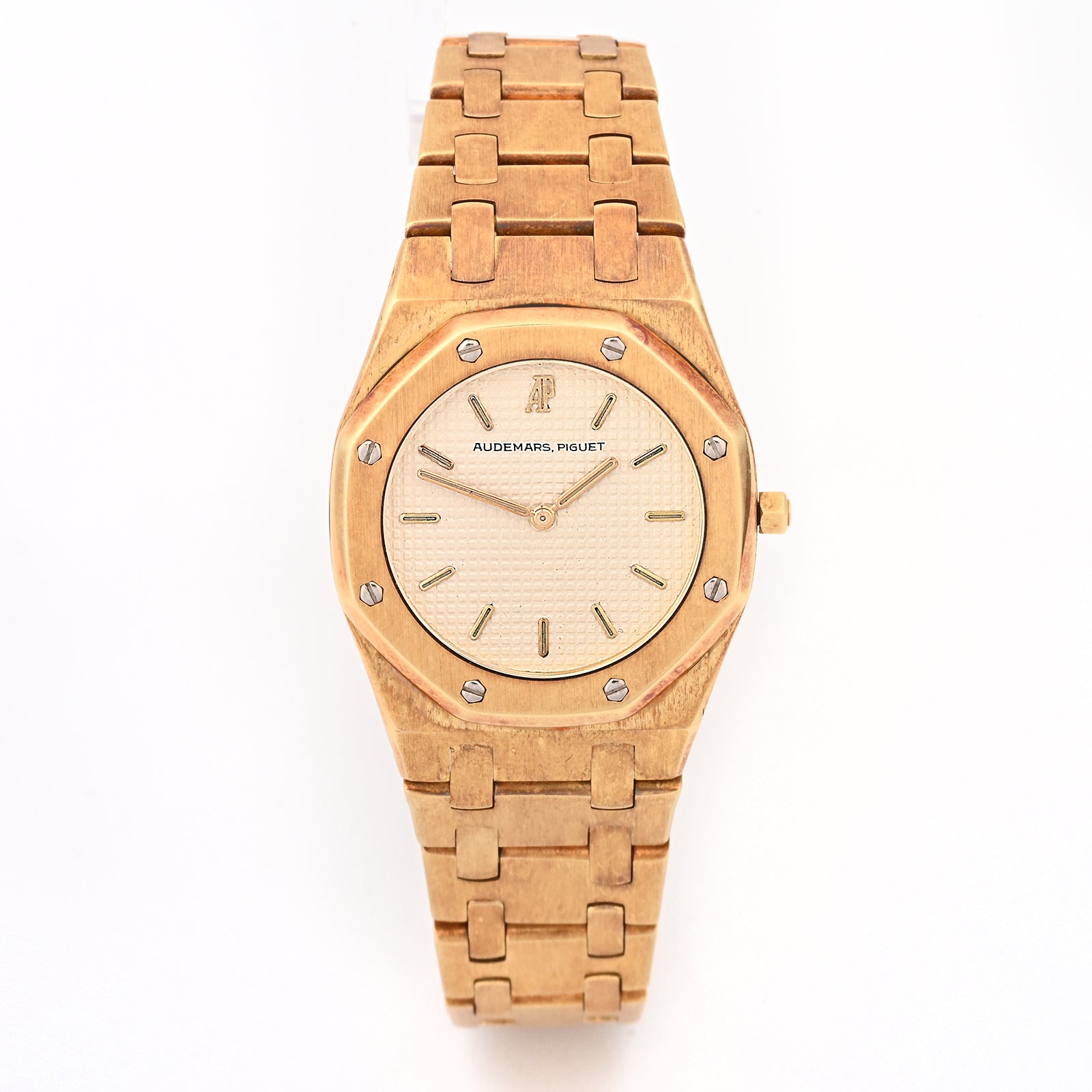 Audemars Piguet Royal Oak Yellow Gold Quartz Cream Dial on Bracelet 6008BA