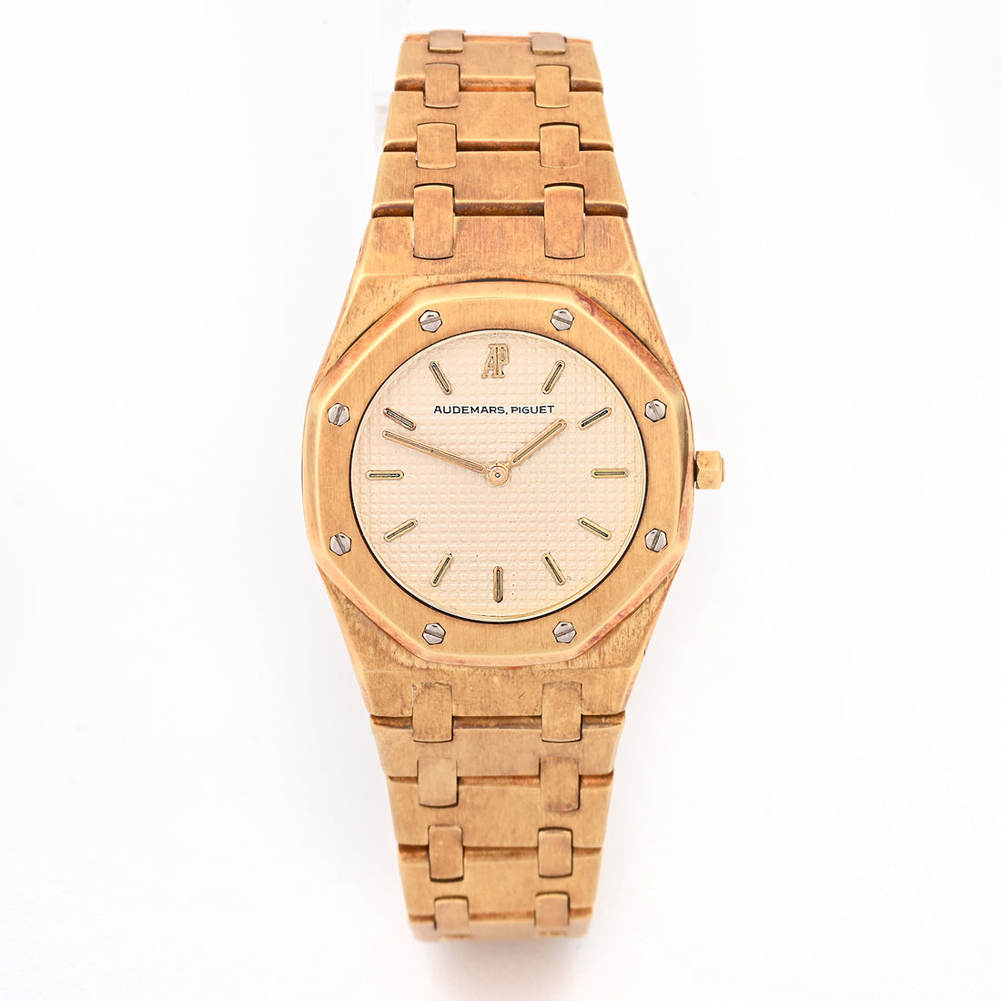 Audemars Piguet Royal Oak Yellow Gold Quartz Cream Dial on Bracelet 6008BA