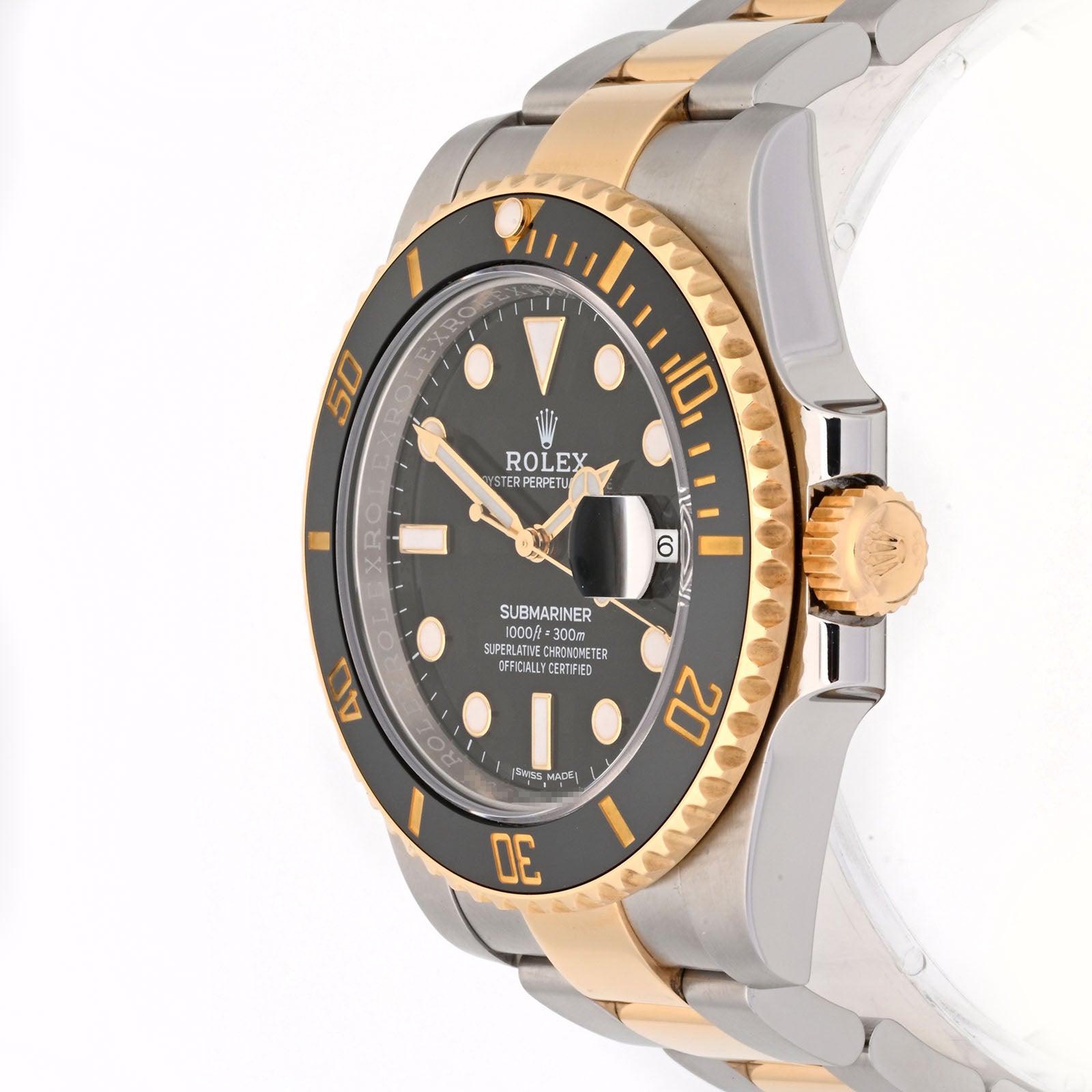 Rolex Submariner 40mm Stainless Steel and Yellow Gold Black Dial on Oyster 116613LN Card 2018