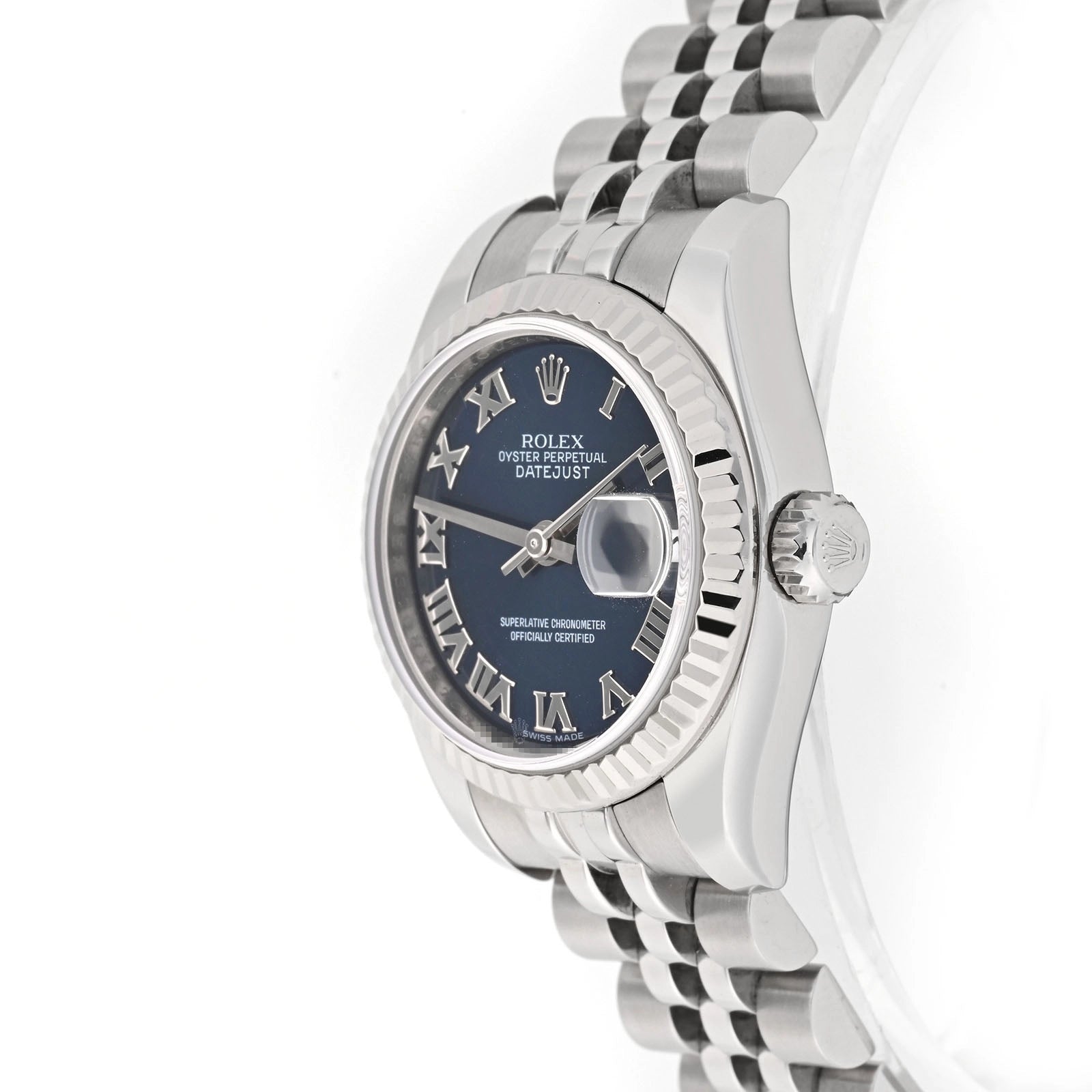 Rolex Datejust Lady Blue Roman Dial on Jubilee 179174