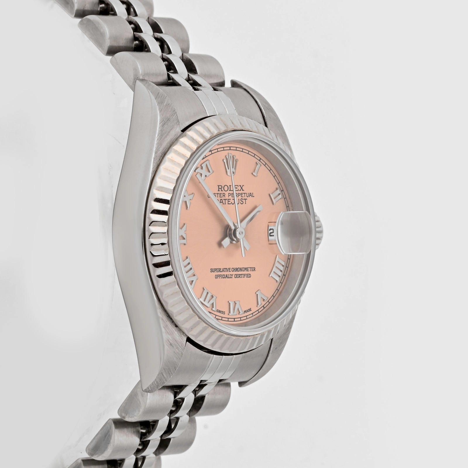 Rolex Datejust Lady Pink Roman Dial on Jubilee 79174
