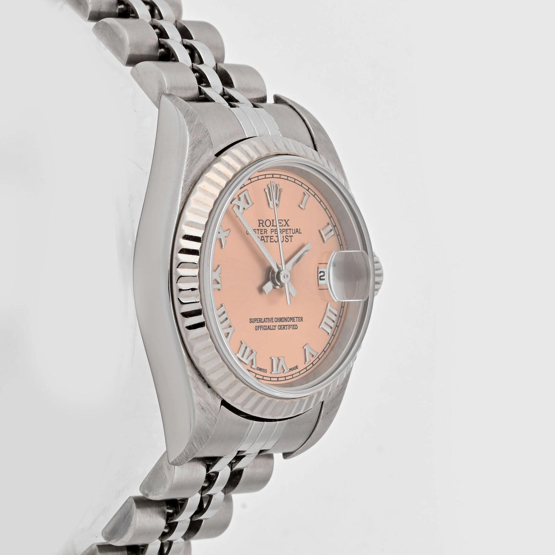 Rolex Datejust Lady Pink Roman Dial on Jubilee 79174