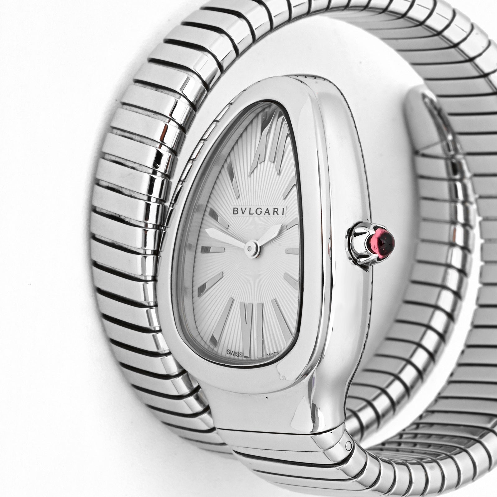 Bvlgari Serpenti Tubogas White Dial on One Wrap 102182SP35S