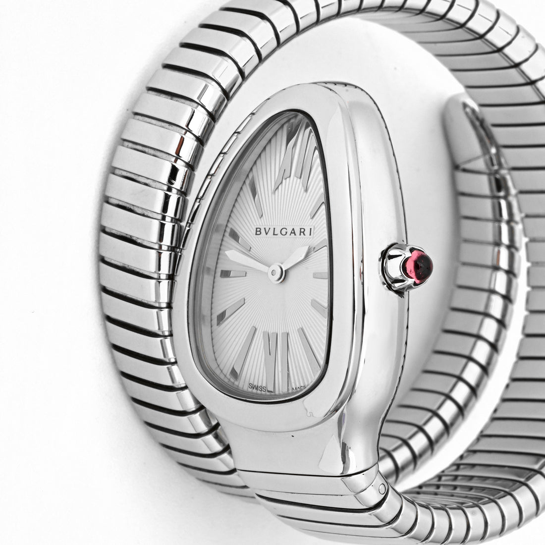 Bvlgari Serpenti Tubogas White Dial on One Wrap 102182SP35S