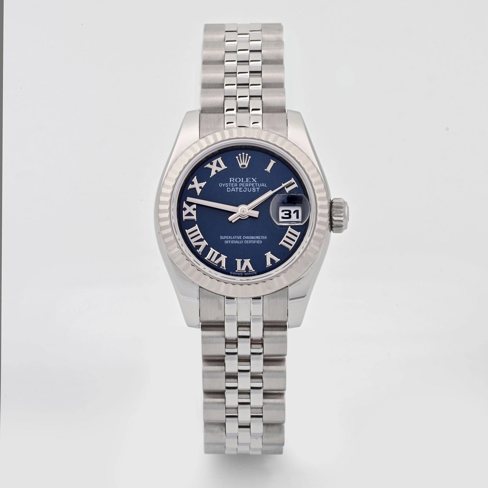 Rolex Datejust Lady Blue Roman Dial on Jubilee 179174