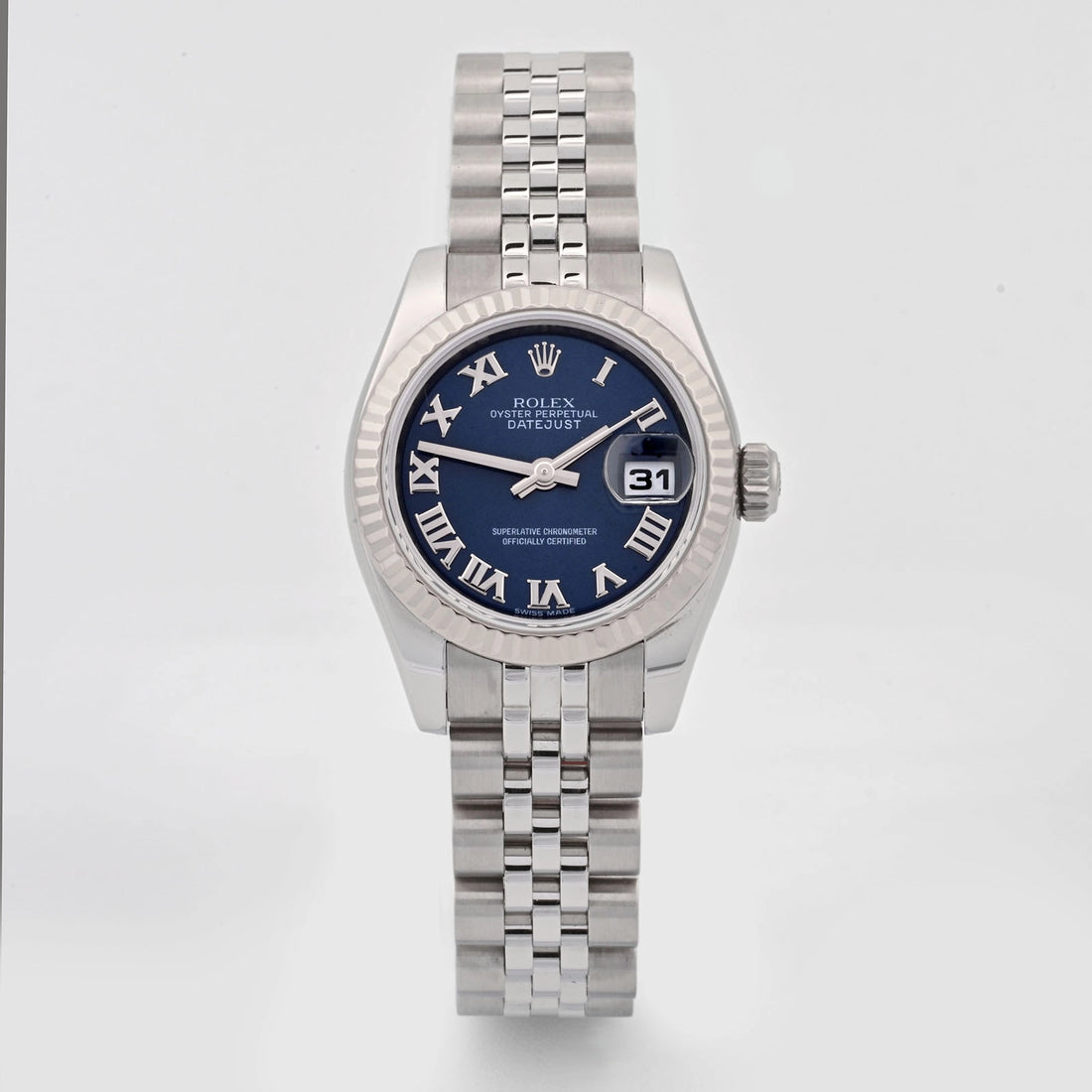 Rolex Datejust Lady Blue Roman Dial on Jubilee 179174