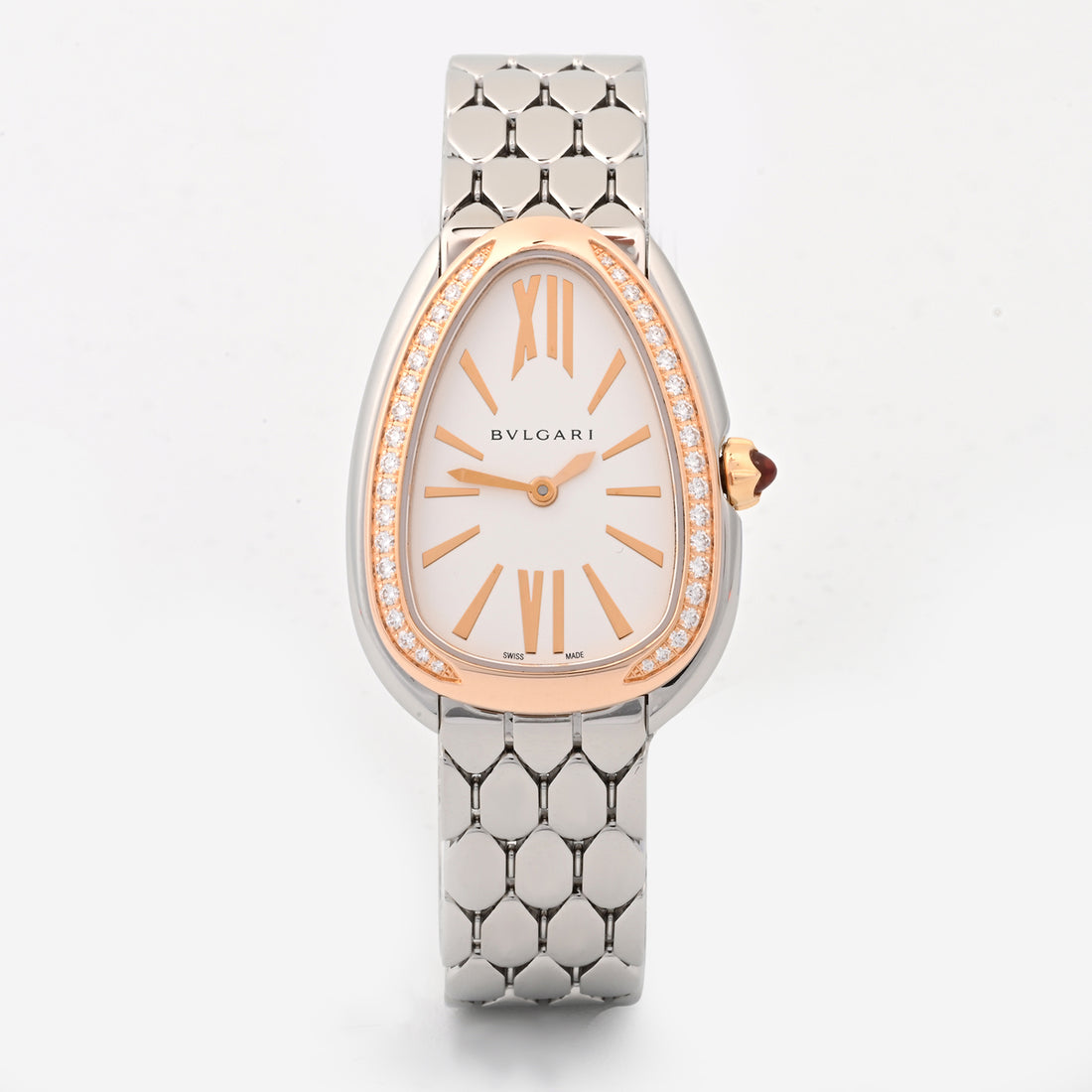 Bvlgari Serpenti Silver dial Dial on Bracelet SP33WSPGD Card