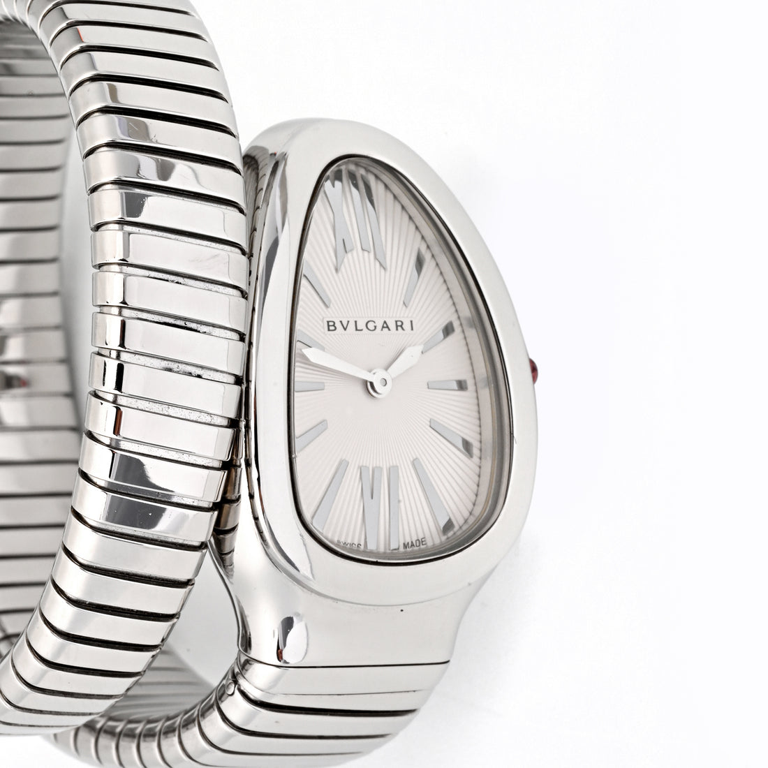 Bvlgari Serpenti Tubogas White Dial on One Wrap 102182SP35S