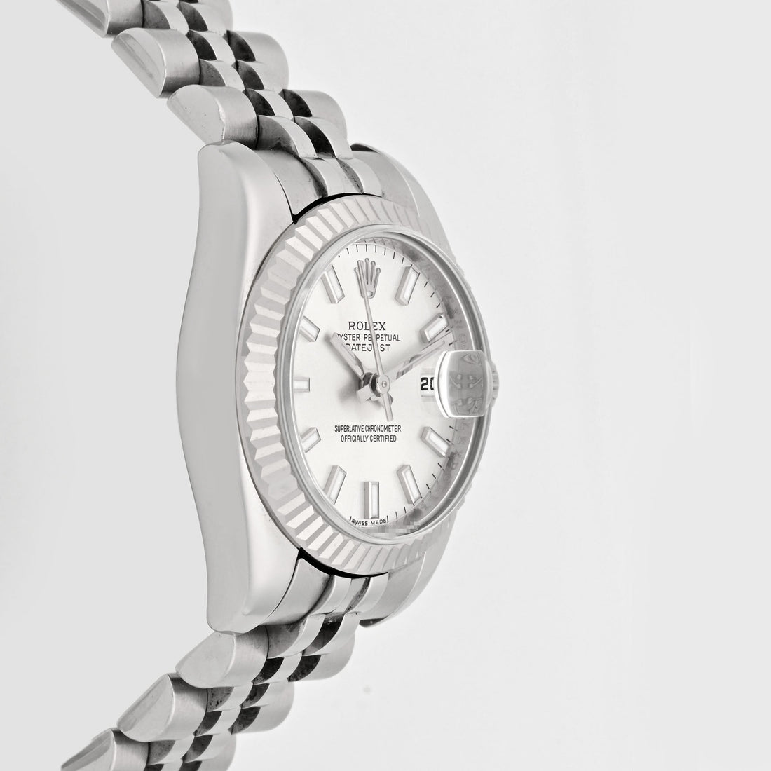 Rolex Datejust Lady Silver Stick Dial on Jubilee band 179174