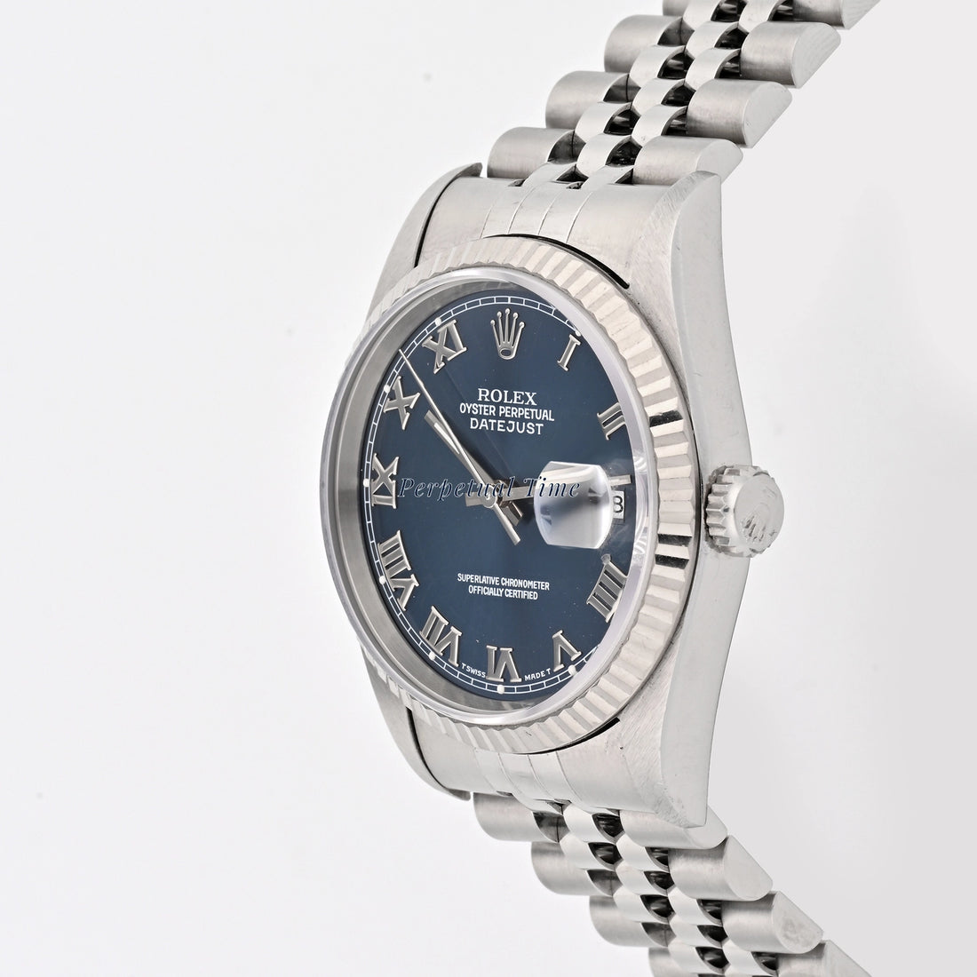 Rolex Datejust 36 Blue roman Dial on Jubilee 16234 Papers 1995